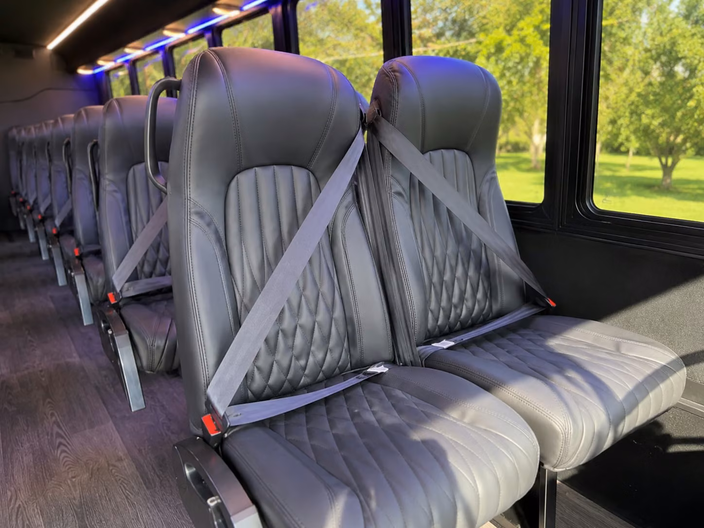 18 passenger minibus interior