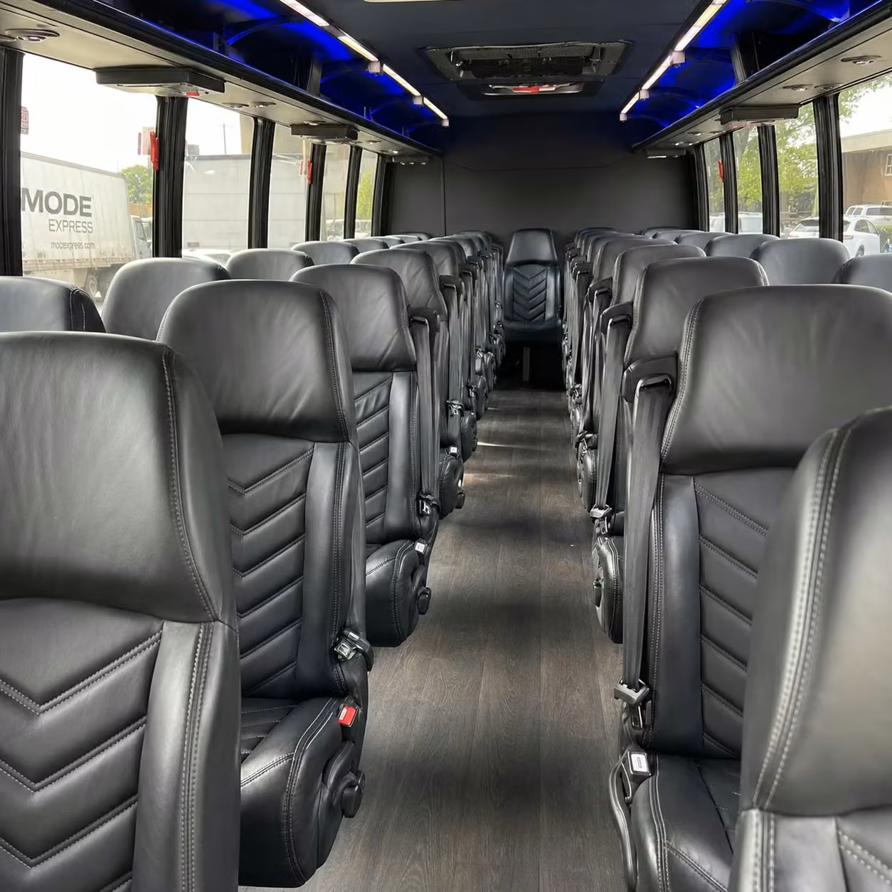 25 passenger minibus interior