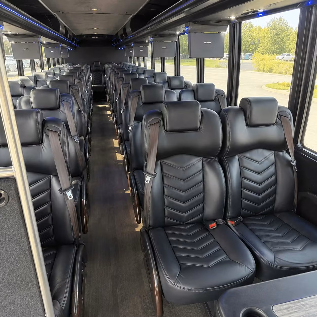 28 passenger minibus interior