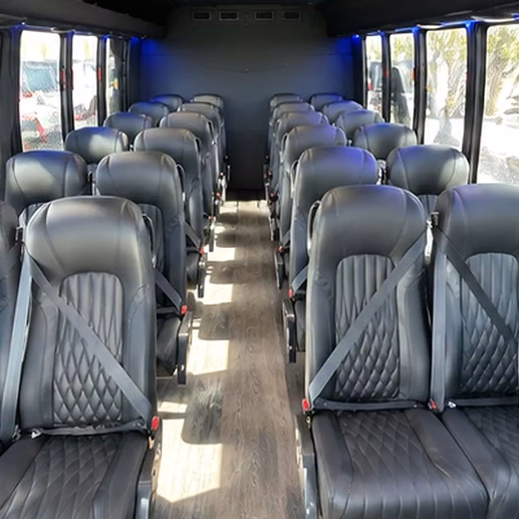 bridal party minibus rentals for utica wedding days
