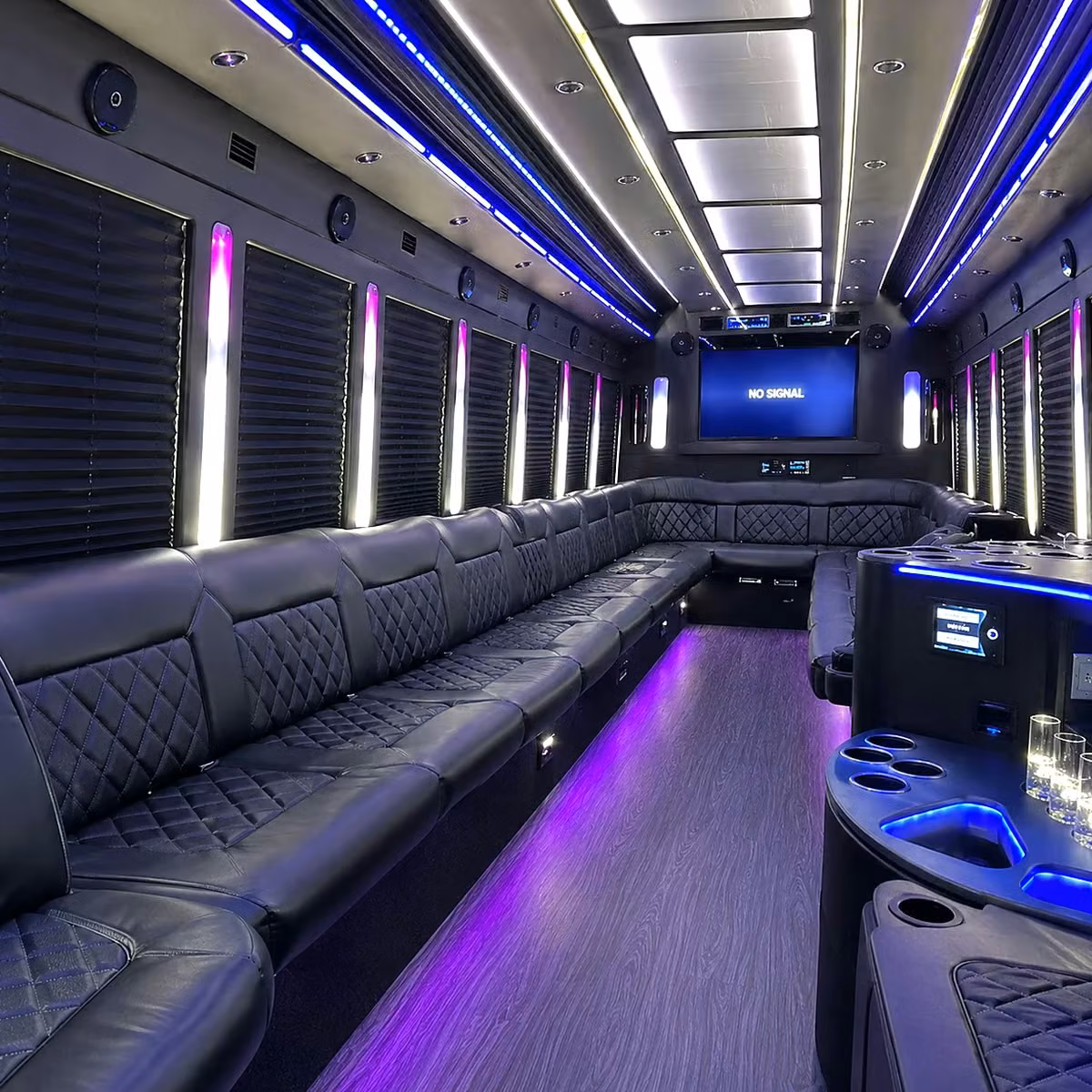 party bus interior